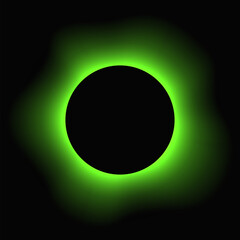 Circle illuminate light frame with color gradient