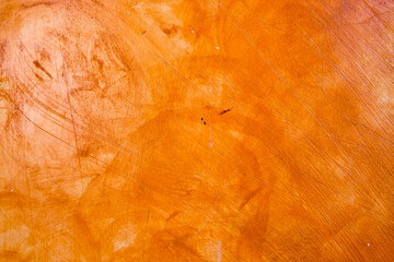 Textured wall brushed painted Background, Abstract Orange Oil Color.