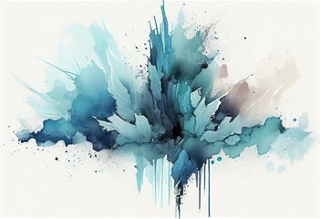 Watercolor background with splashes