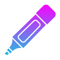 Highlighter Glyph Gradient Icon