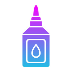 Liquid Glue Glyph Gradient Icon