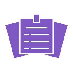 Sticky Notes Multicolor Glyph Icon