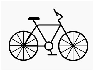silhouette of a bicycle