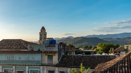 View over the rooftops of Trinidad in Cuba