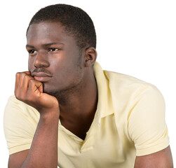 Portrait of a Man Thinking