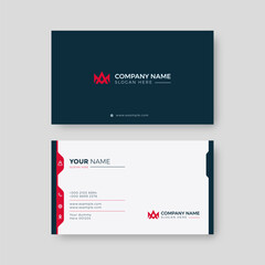 Modern Business Card red and Black elegant Professional