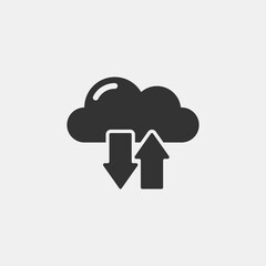 clouds  vector icon illustration sign