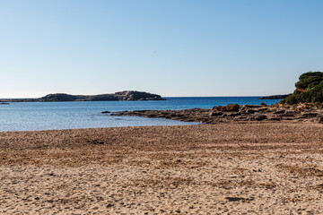 Fototapeta na wymiar Sea coast landscape in Sardinia