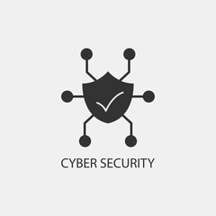 cyber security vector icons illustration sign