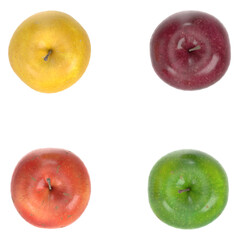 3D rendering illustration of some apples