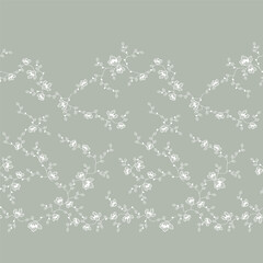seamless pattern in the form of a scroll floral ornament