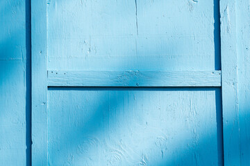 blue plywood wall freshly painted robins egg blue room for text