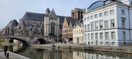Gent river in Belgium