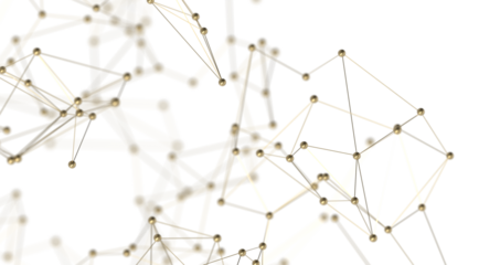 Abstract digital background of points and lines. Glowing plexus. Big data. Network or connection. PNG transparent