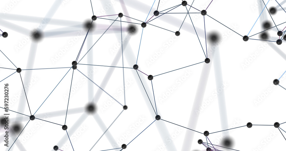 Poster falling cyber particles. big data stream. 3d png transparent