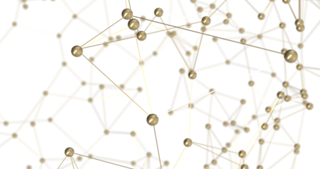 Abstract digital connection dots and lines. Technology background. Network connection structure. Plexus effect. 3d PNG transparent