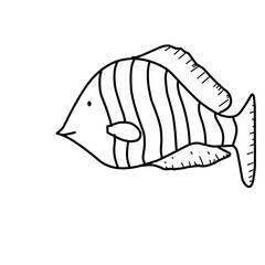 Doodle Sea Fish 