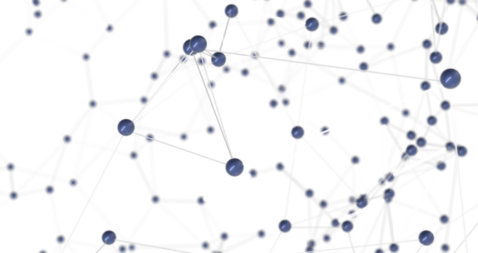 Falling cyber particles. Big data stream. 3d PNG transparent