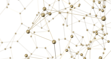 Abstract digital connection dots and lines. Technology background. Network connection structure. Plexus effect. 3d PNG transparent