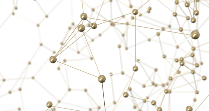 Abstract digital connection dots and lines. Technology background. Network connection structure. Plexus effect. 3d PNG transparent