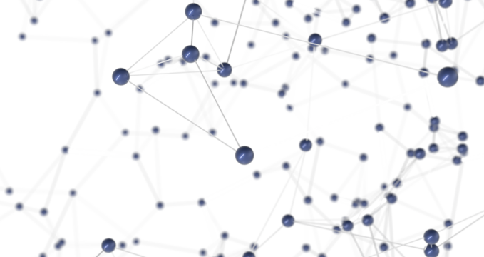 Falling cyber particles. Big data stream. 3d  PNG transparent