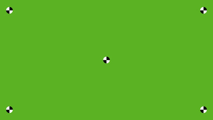 4K Chroma key background. Green screen with point icon. Vector illustration. 16:9 