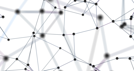 Abstract plexus blue geometry background. Digital technology network connection concept. 3D rendered illustration PNG transparent