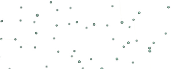 network shape. Abstract 3D render - PNG transparent