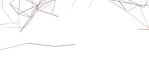 The structure of the network connection of points and lines. Data technology. - PNG transparent