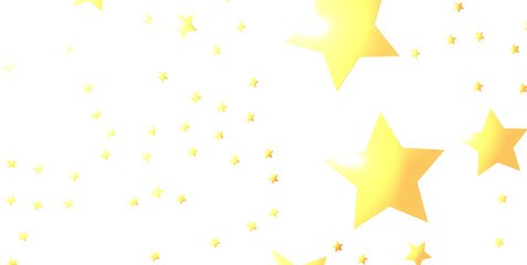 XMAS Stars - Holiday golden decoration, glitter frame isolated - - PNG transparent