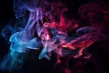 Fototapeta premium Abstract background of colorful smokes, created with Generative Ai Technology