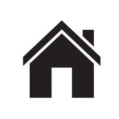 Home black icon on white background