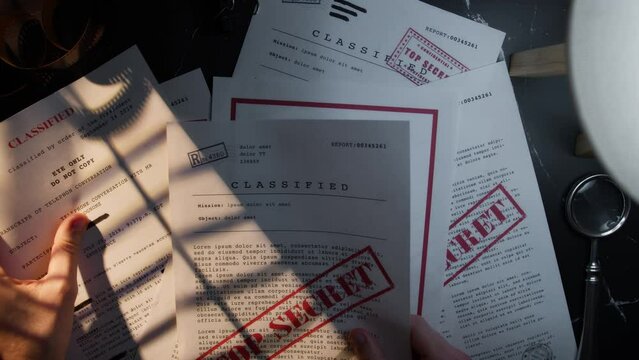 Analyzing Documents classified as top secret