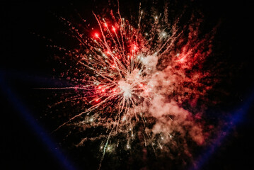 fireworks in the night sky celebration	