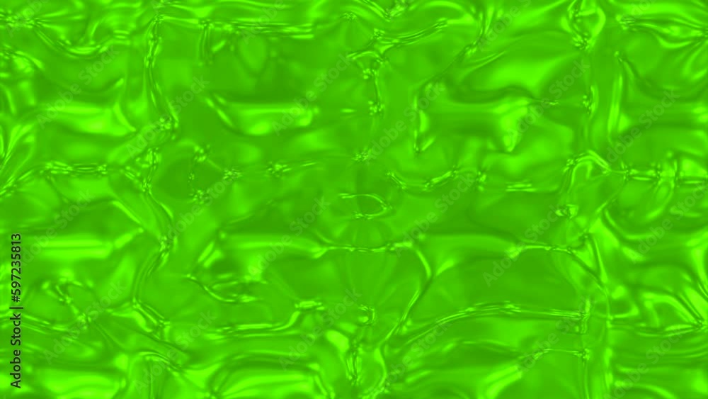 Poster Moving metallic liquid with ripples in flow. Design. 3D liquid texture with metallic luster and color in flow. Flow of moving 3D liquid with ripple pattern