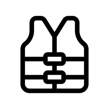 Editable lifejacket vector icon. Part of a big icon set family. Perfect for web and app interfaces, presentations, infographics, etc