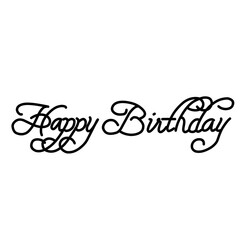 Hand Drawn Happy Birthday Lettering