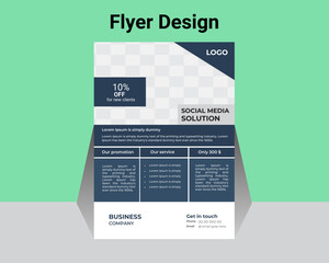 Obraz premium business flyer template