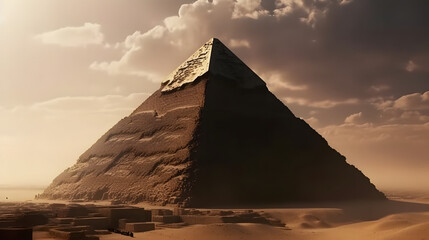 Fototapeta na wymiar The Ancient Alien Theory and its Implications on Egyptian History, generative AI