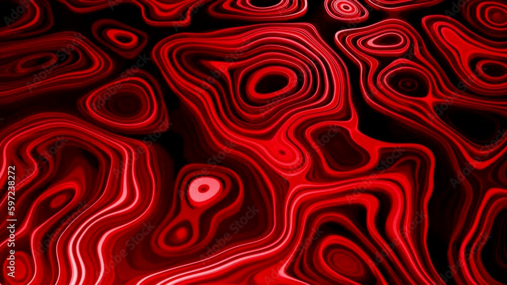Poster bright pattern with oval lines in motion. design. 3d pattern of moving fluid with topographic lines.