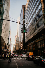 streets and buildings in new York city usa empire state building Brooklyn bridge park avenue 5 ave