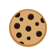 Chocolate chip cookies vector illustration