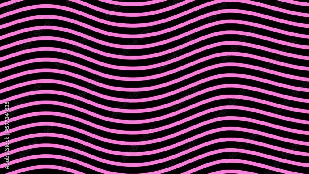 Poster stripes bend on black background. design. colored striped background with moving curves. striped bac