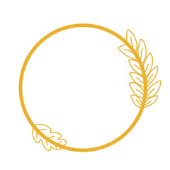 Gold Circle Wreath Frame 