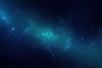 Obraz na płótnie Canvas Blue space galaxy background, star clusters shining into deep space. night sky, glittering stars and nebulas - Generative AI - Generative