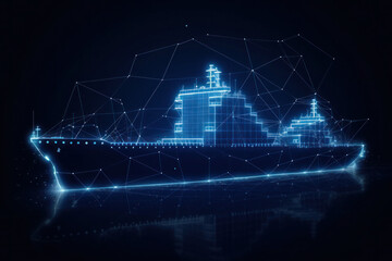 Container cargo ship global business logistics import export freight shipping transportation