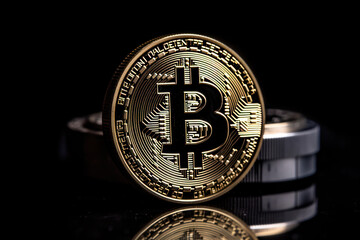 Shiny Gold Bitcoin Coin: A Valuable Digital Investment