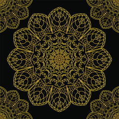 Luxury gold mandala background eps file and image