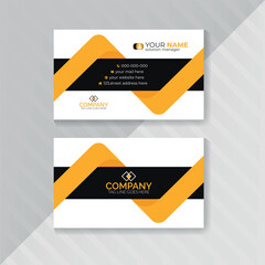 Double-sided modern and minimalist creative business card vector print-ready design template, name card, visiting card, vector card