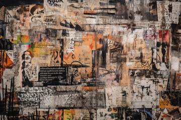Fototapeta na wymiar abstract graffiti on wall texture